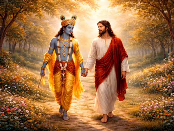 A Wish that Krishna and Christ Reincarnate Together