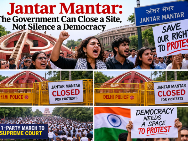 Jantar Mantar: The Government Can Close a Site, Not Silence a Democracy